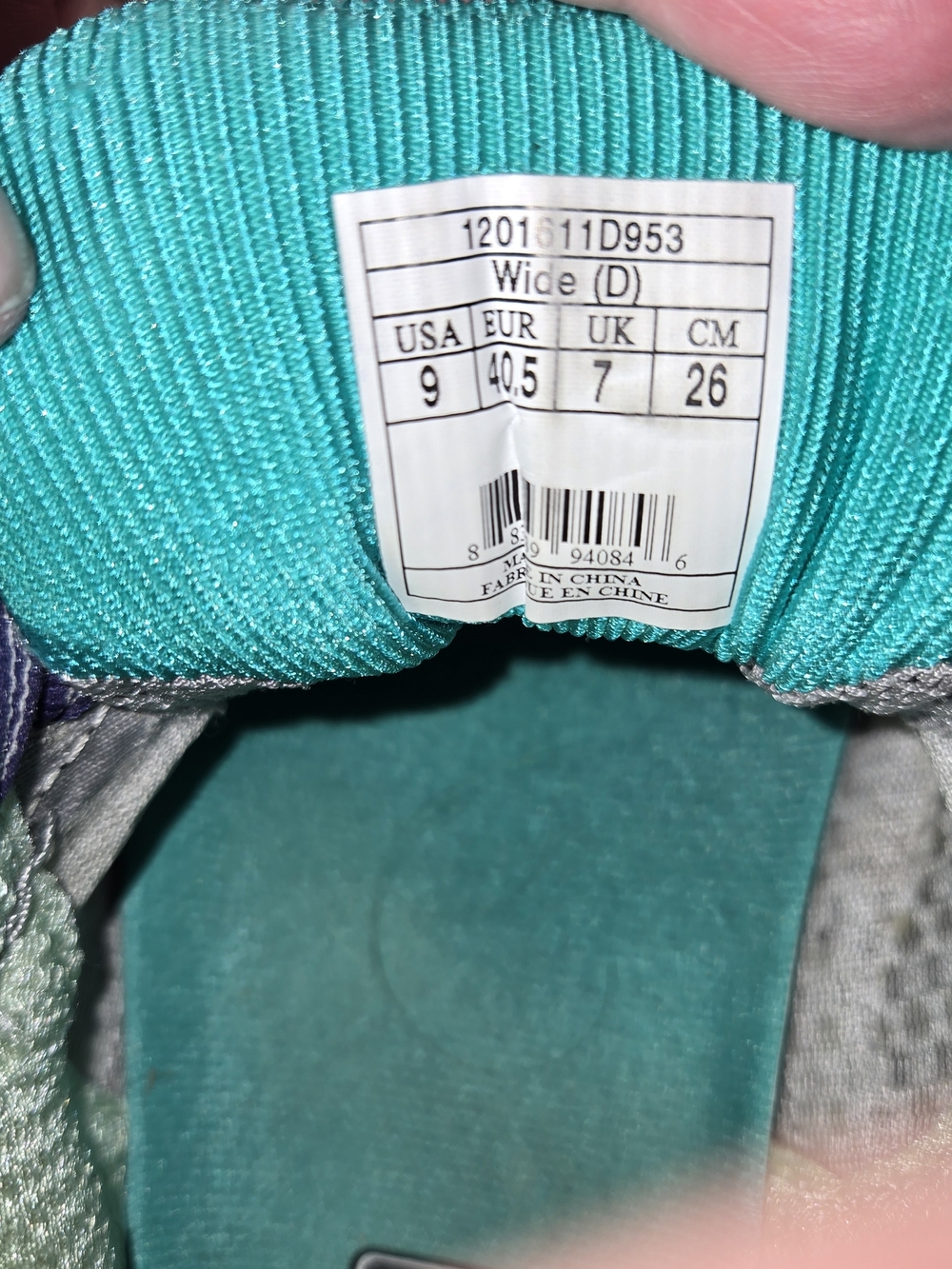 Brooks Ghost 7 'G7' Women's Running Shoes Gray/Teal/Purple Size 9 Wide - Picture 6 of 12